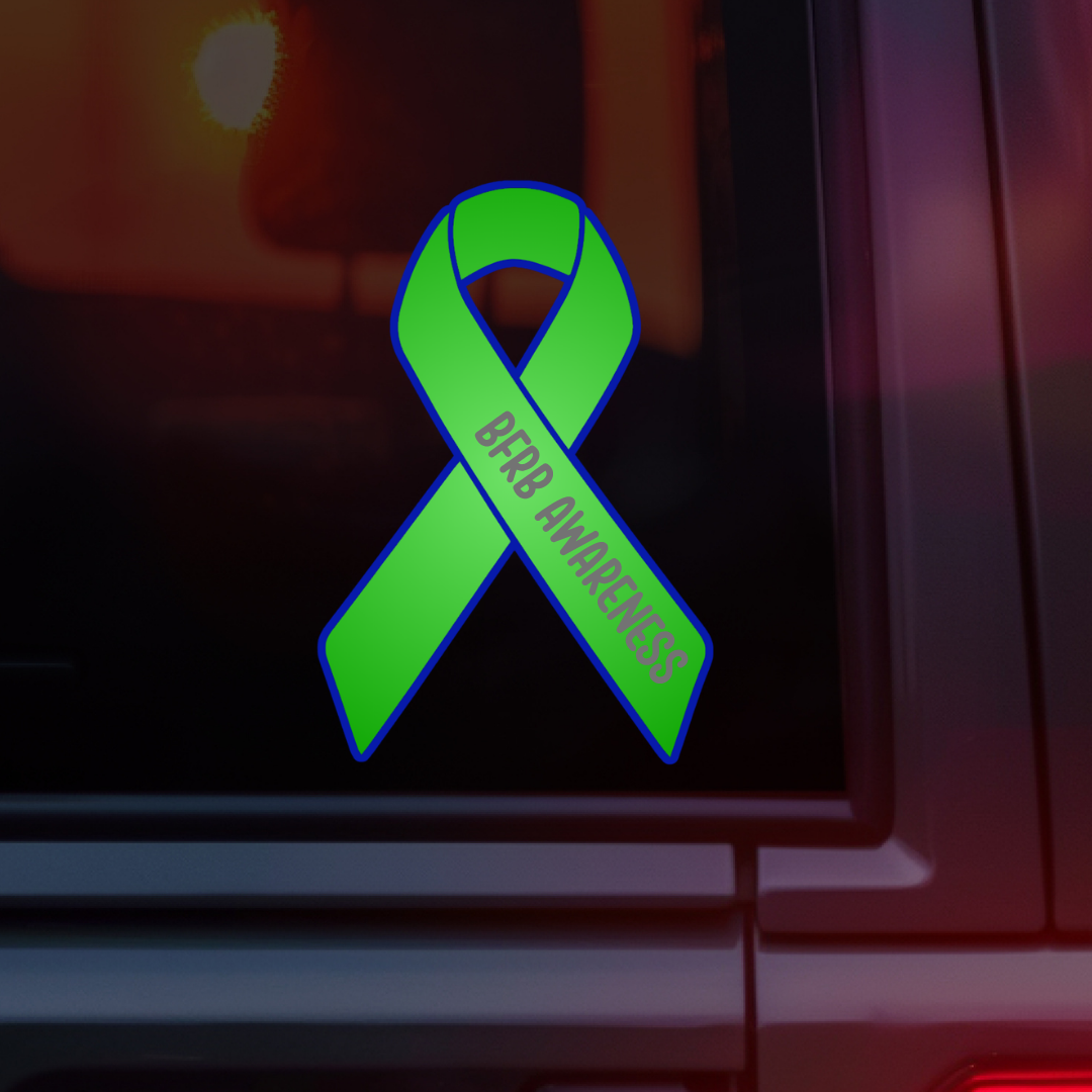BFRB Awareness Ribbon Car Decal | Body-Focused Repetitive Behaviors