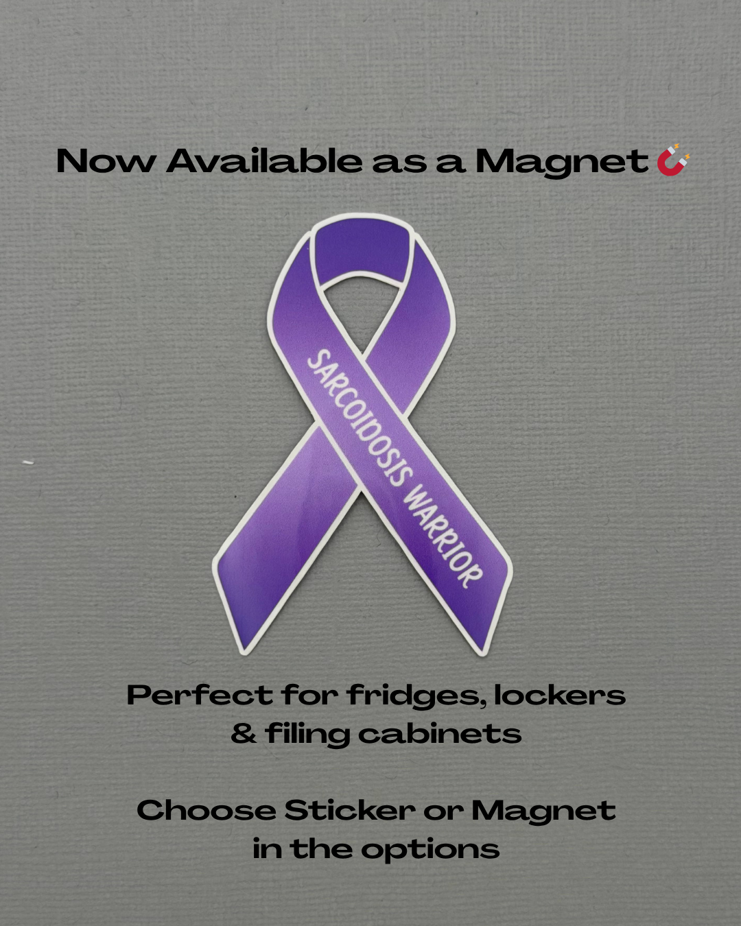 Sarcoidosis Warrior Ribbon Sticker or Magnet