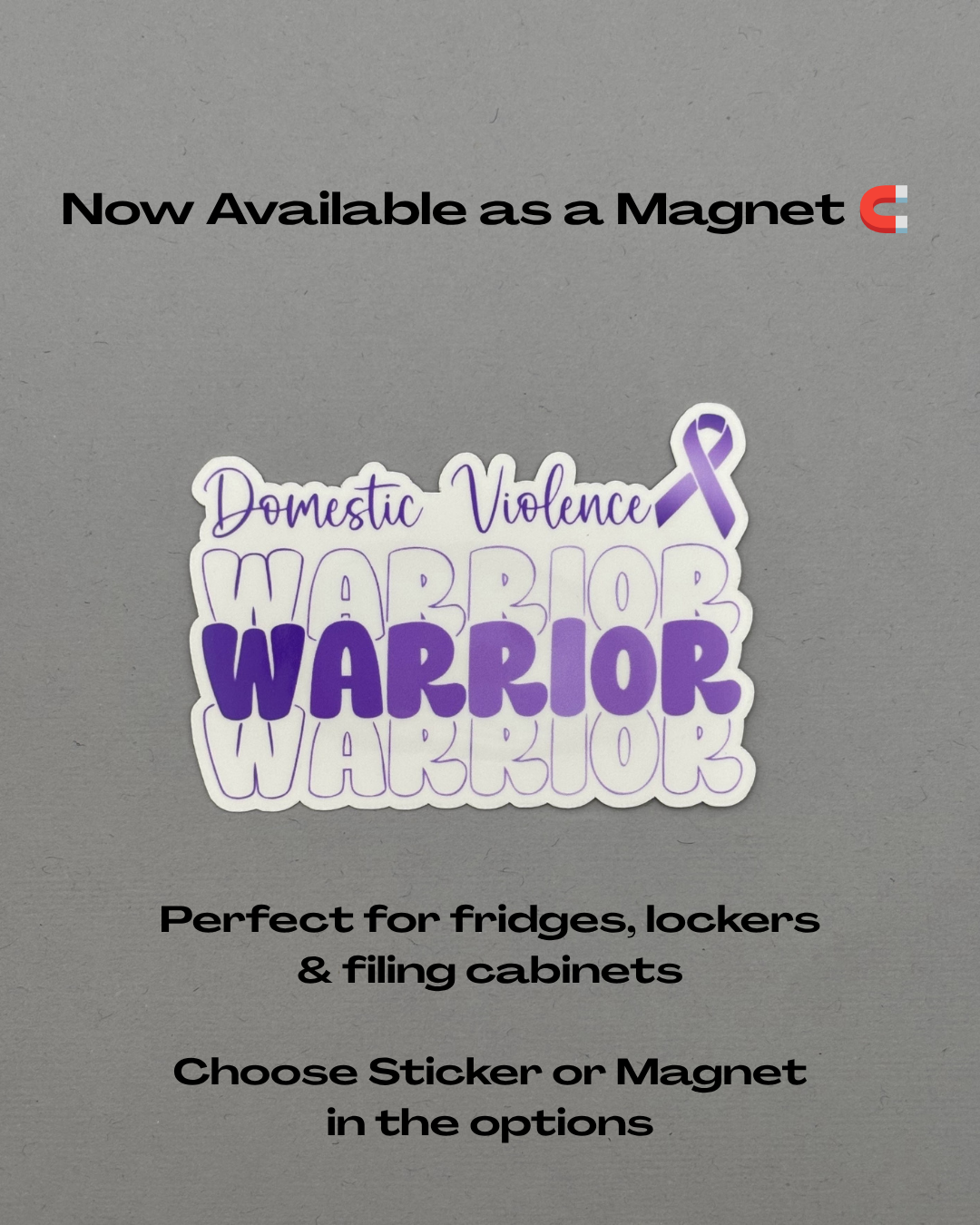 Domestic Violence Warrior Sticker or Magnet