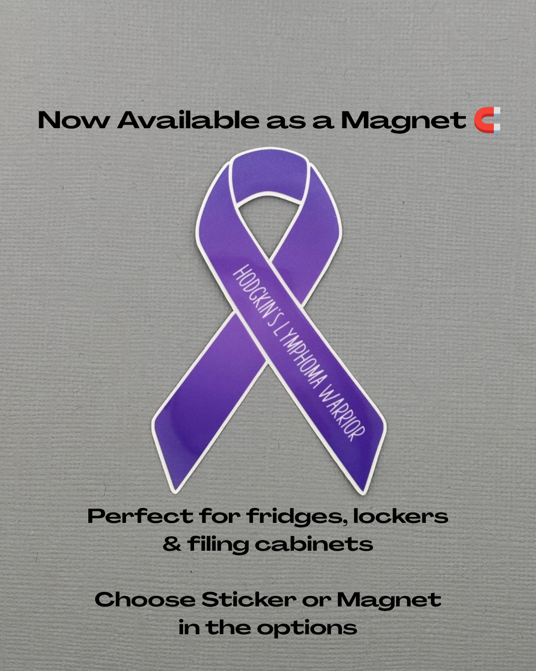 Hodgkin's Lymphoma Warrior Ribbon Sticker or Magnet