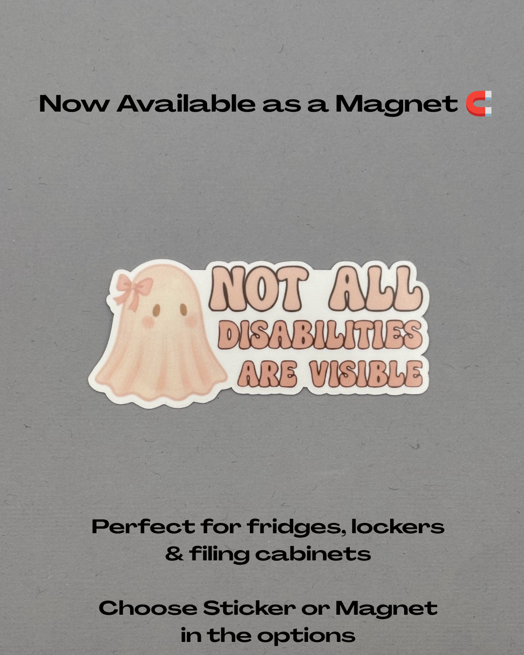 Not All Disabilities are Visible Sticker or Magnet