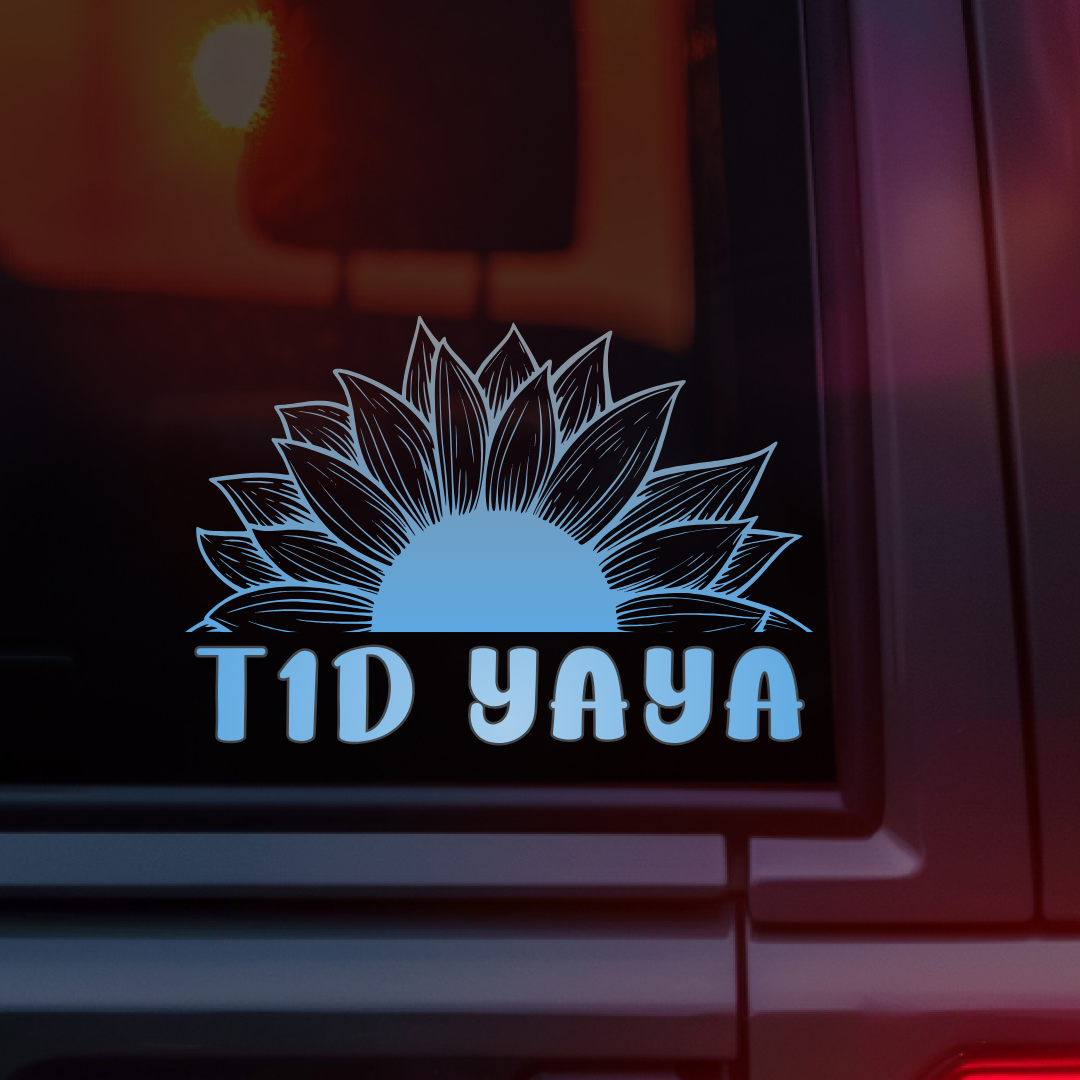 T1D Yaya Sunflower Car Decal