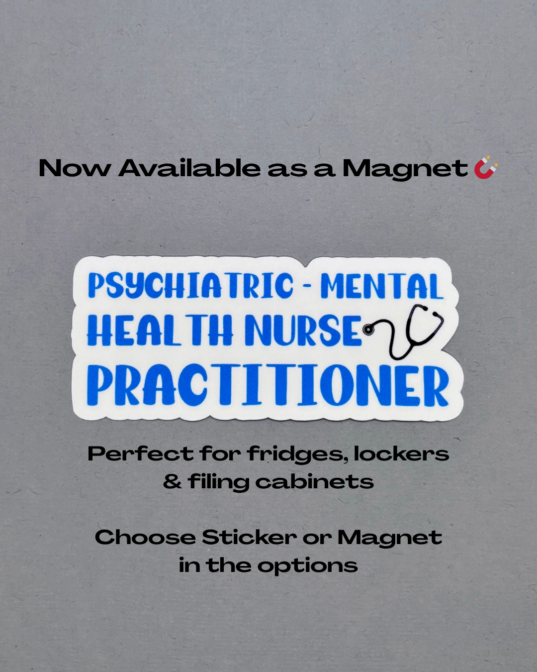 Psychiatric-Mental Health Nurse Practitioner Sticker or Magnet