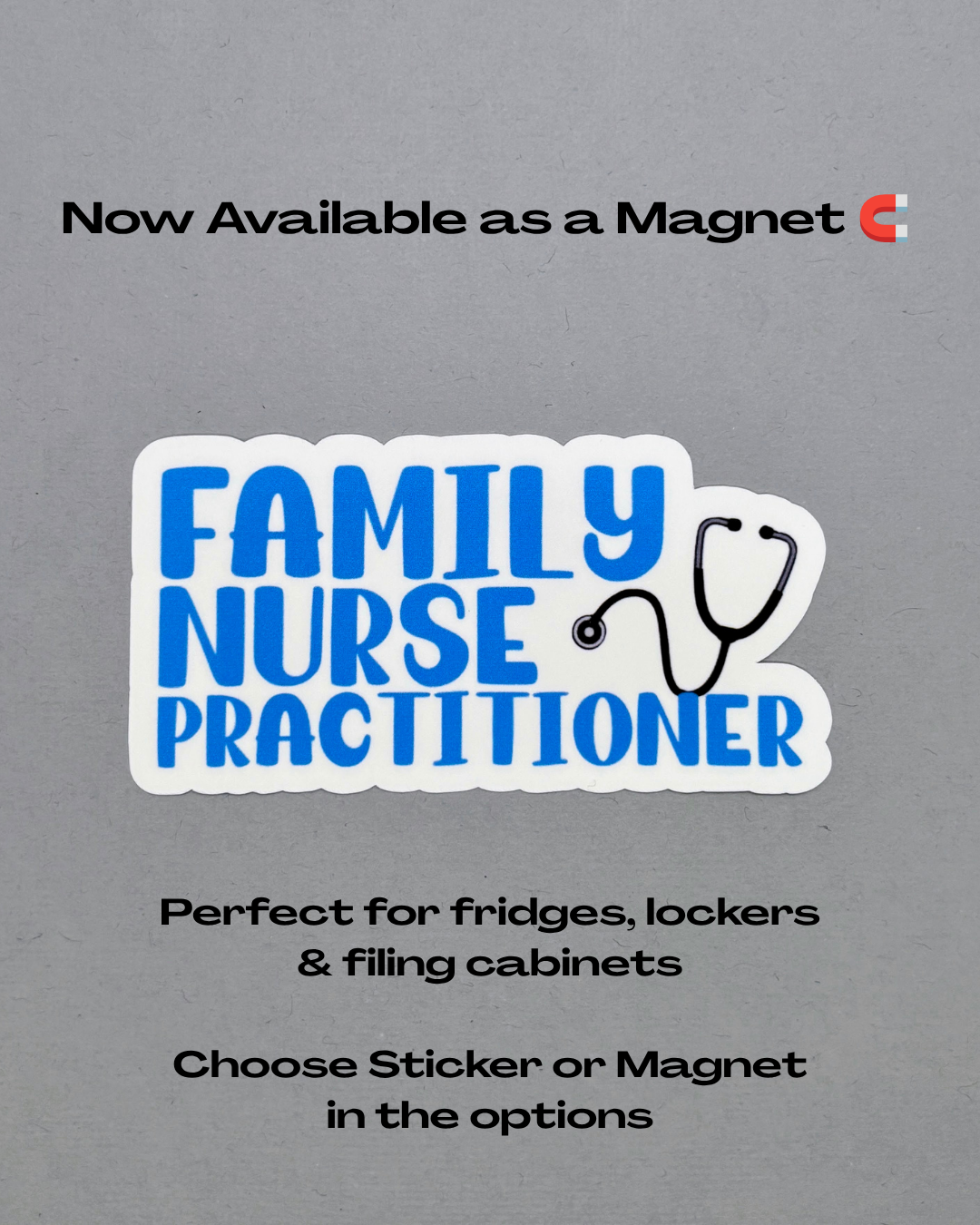 Family Nurse Practitioner Sticker or Magnet