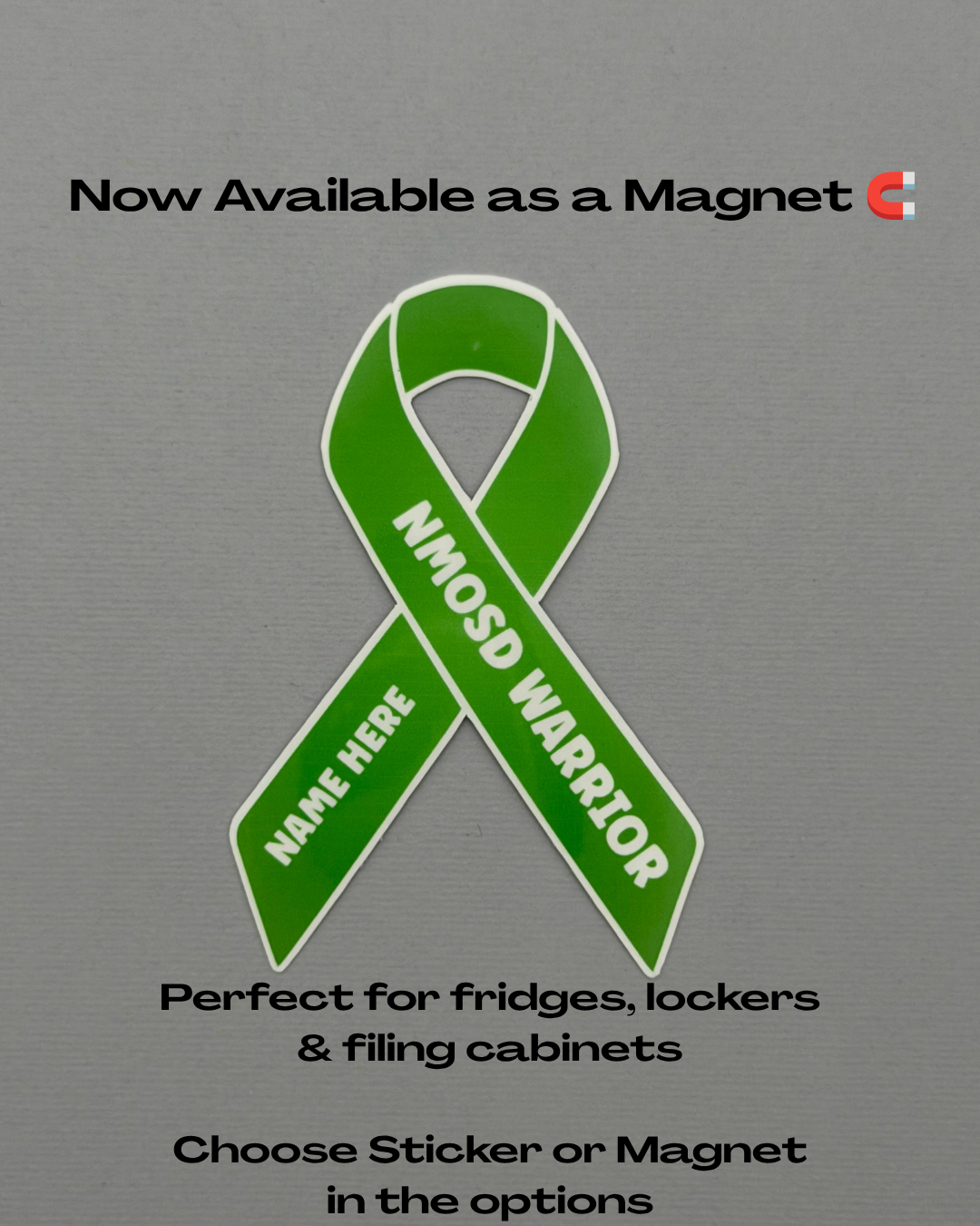 NMOSD Warrior Custom Ribbon Sticker | Neuromyelitis Optica Spectrum Disorder