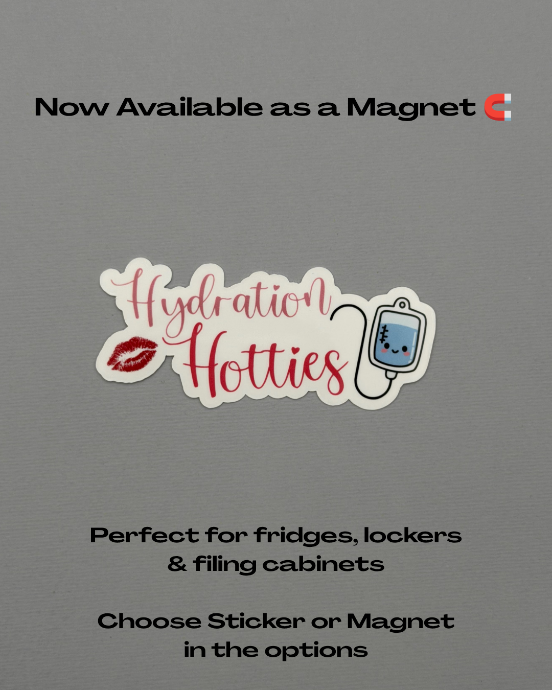 Hydration Hotties Sticker or Magnet