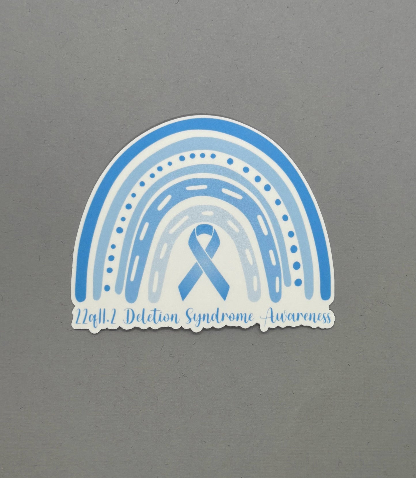 22q11.2 Deletion Syndrome Awareness Rainbow Sticker