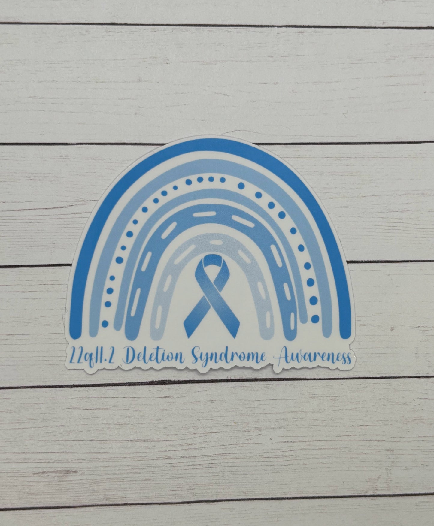 22q11.2 Deletion Syndrome Awareness Rainbow Sticker