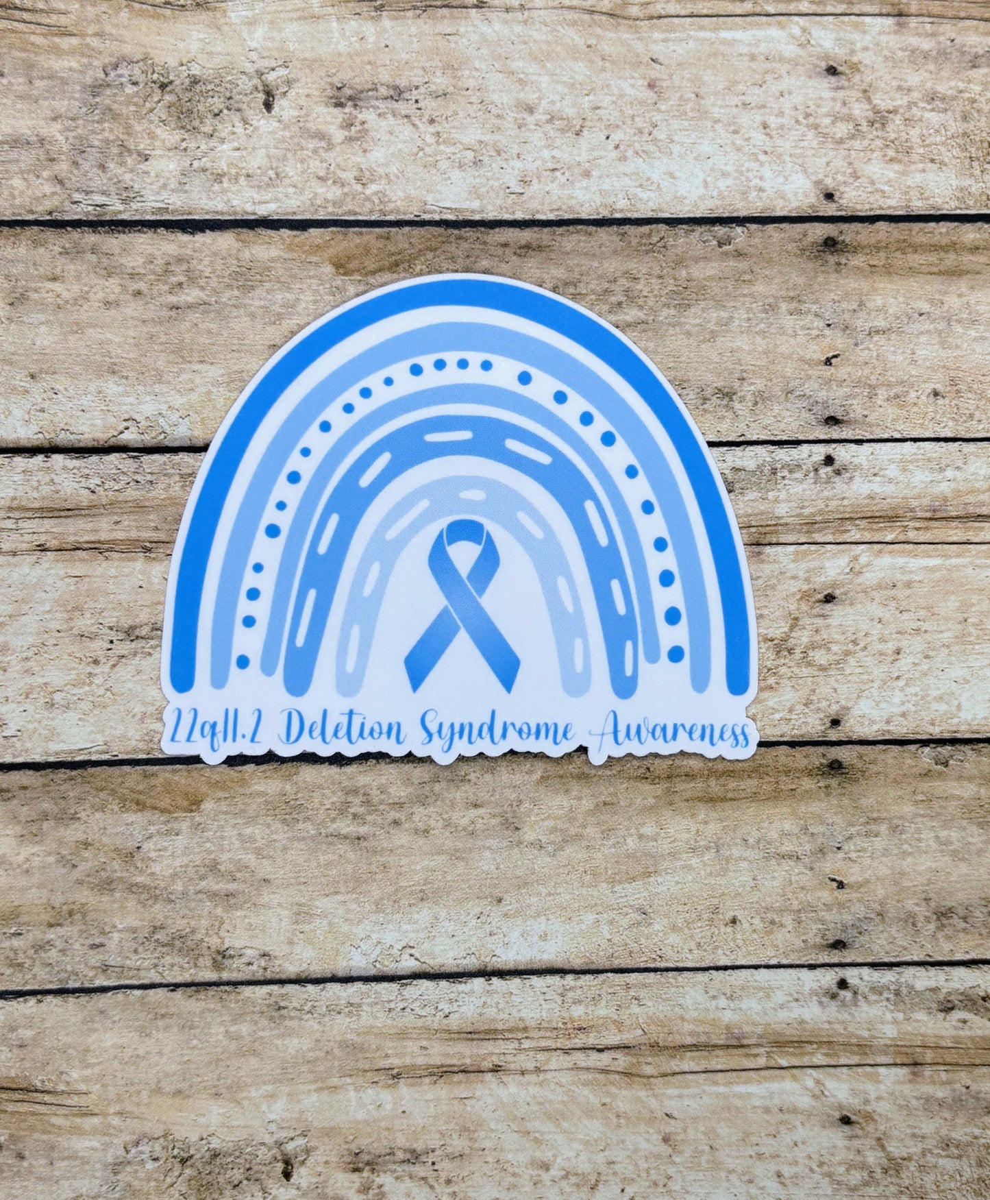 22q11.2 Deletion Syndrome Awareness Rainbow Sticker