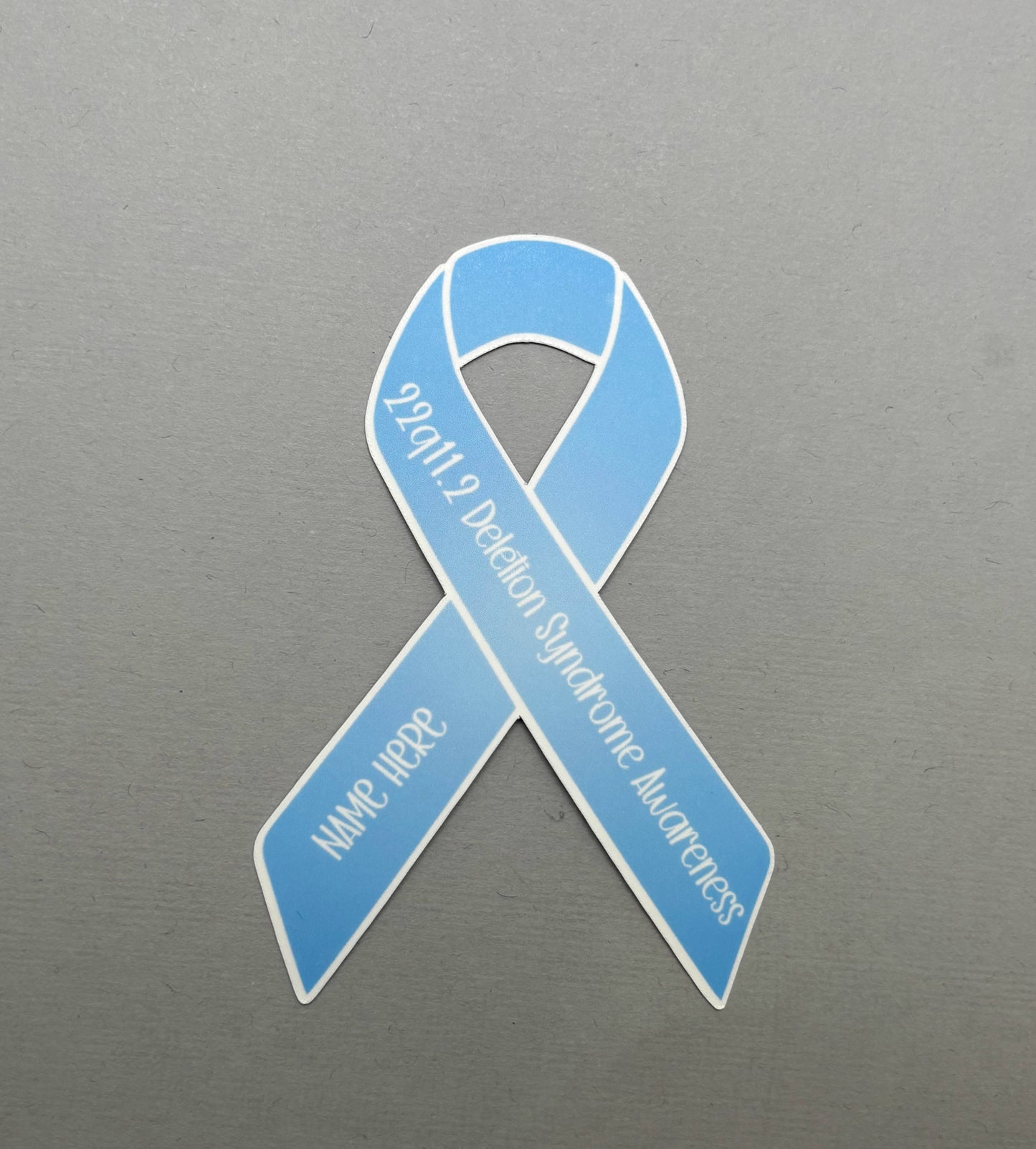 22q11.2 Deletion Syndrome Awareness Custom Ribbon Sticker