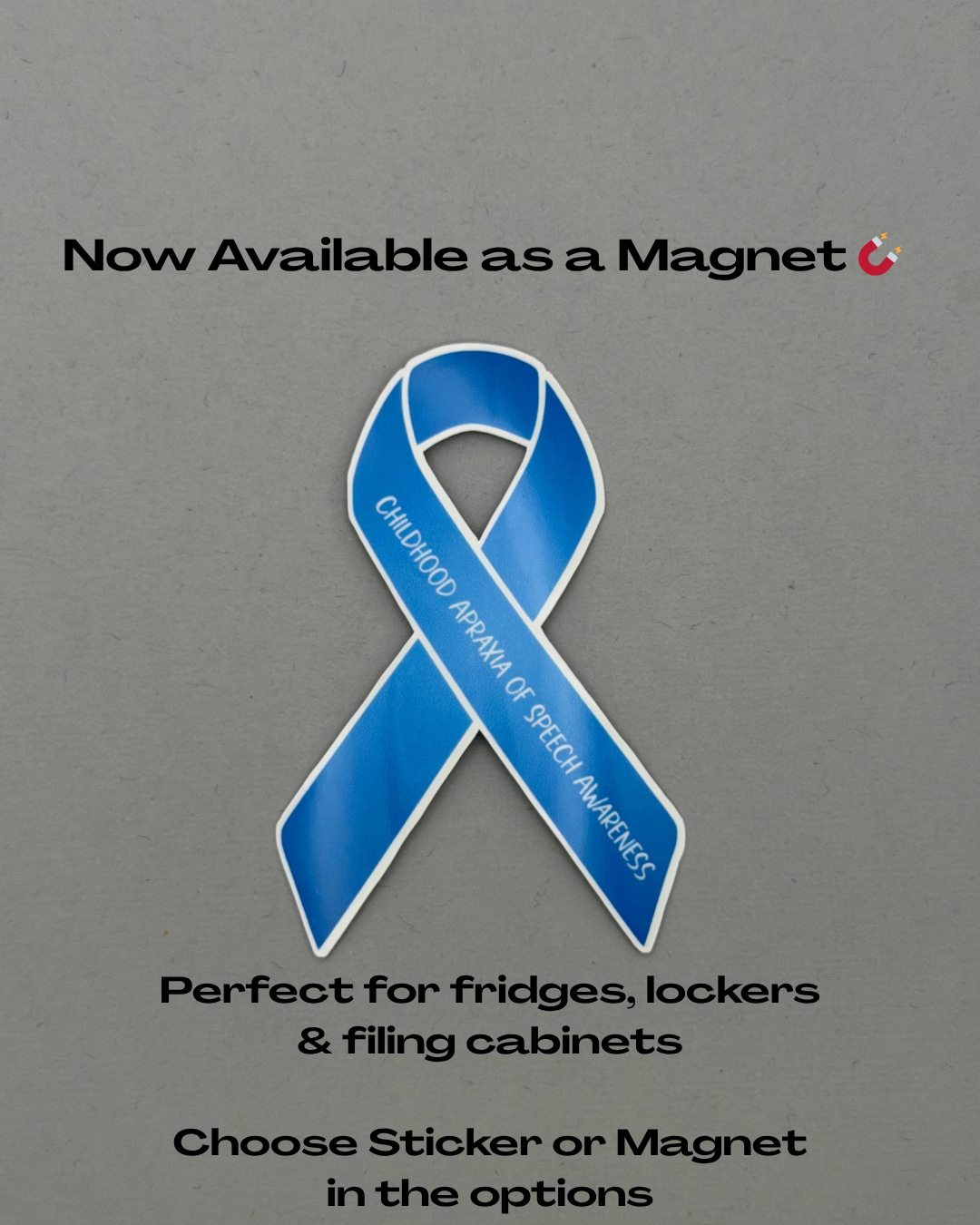 Children Apraxia of Speech Awareness Ribbon Sticker or Magnet