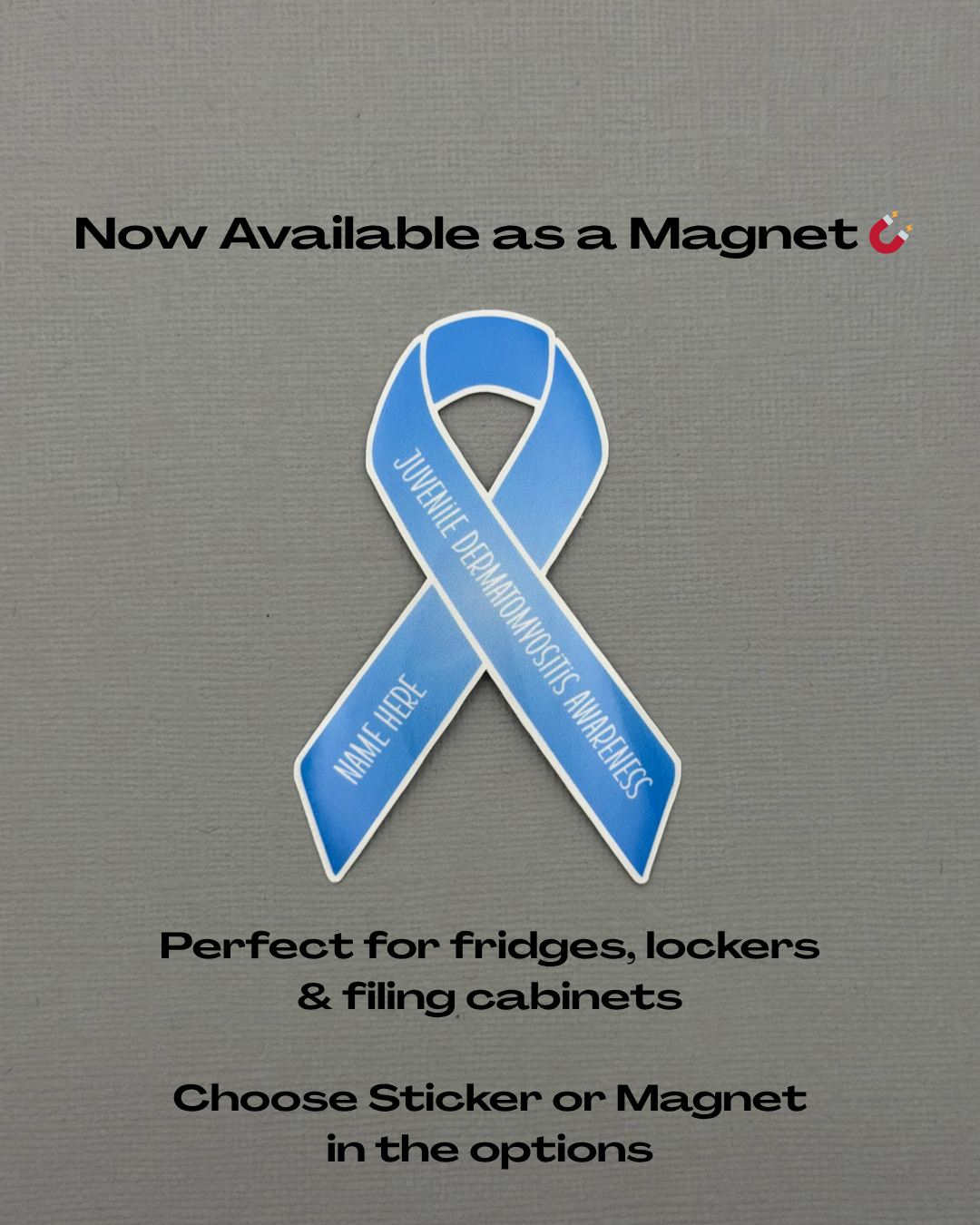 Juvenile Dermatomyositis Awareness Custom Ribbon Sticker