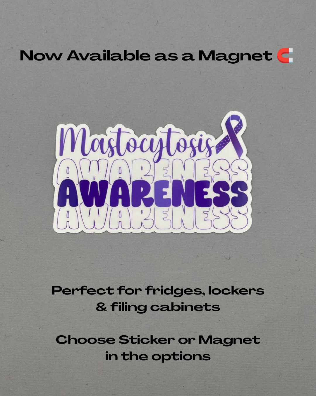 Mastocytosis Awareness Sticker or Magnet