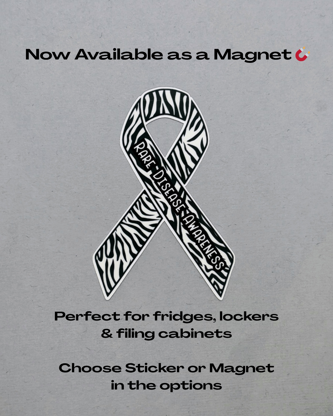Rare Disease Awareness Ribbon Sticker or Magnet