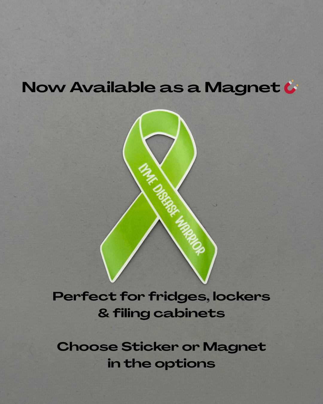 Lyme Disease Warrior Ribbon Sticker or Magnet
