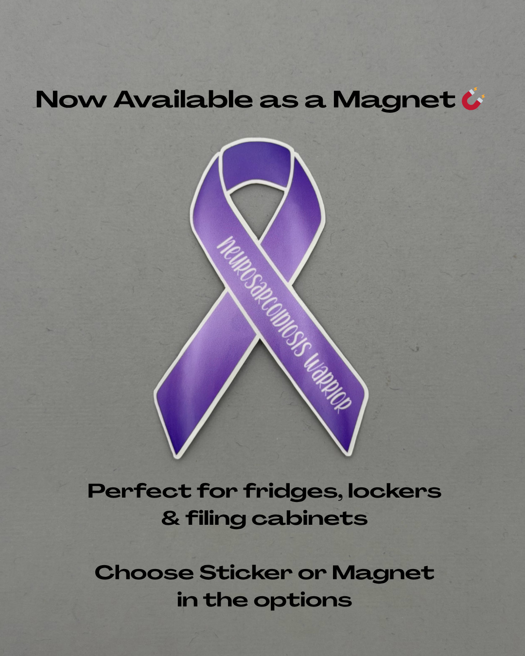 Neurosarcoidosis Warrior Ribbon Sticker or Magnet