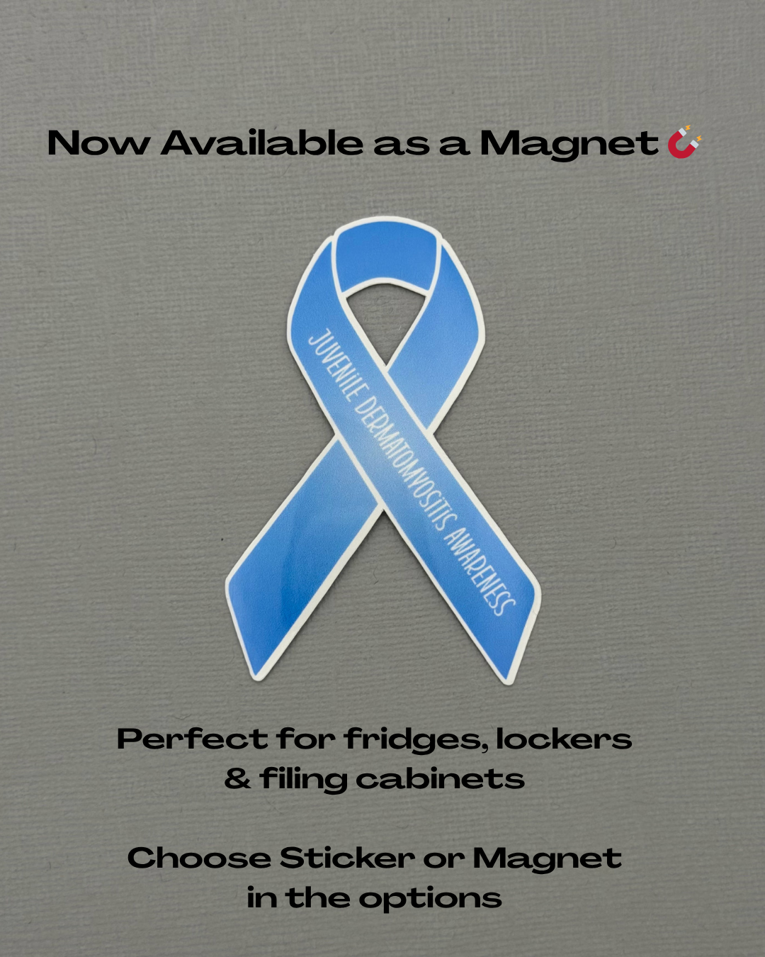 Juvenile Dermatomyositis Awareness Ribbon Sticker or Magnet