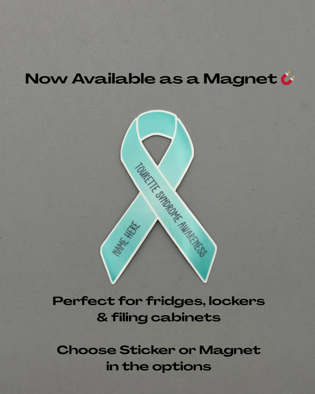 Tourette Syndrome Custom Awareness Sticker or Magnet