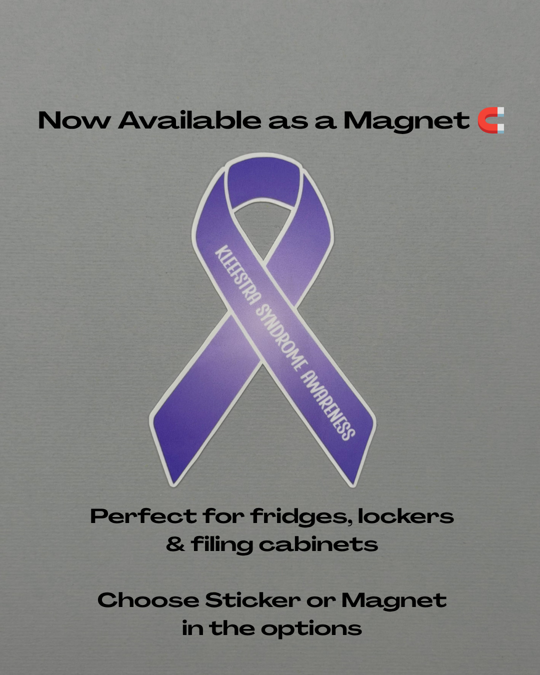 Kleefstra Syndrome Awareness Ribbon Sticker or Magnet