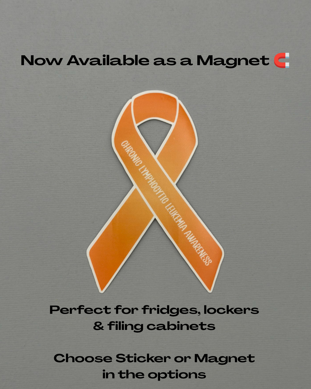 Chronic Lymphocytic Leukemia (CLL) Awareness Ribbon Sticker or Magnet