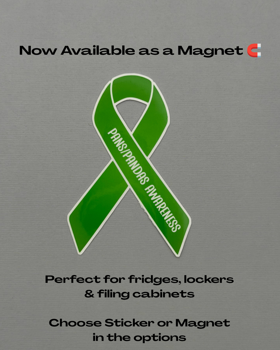 PANS/PANDAS Awareness Ribbon Sticker or Magnet