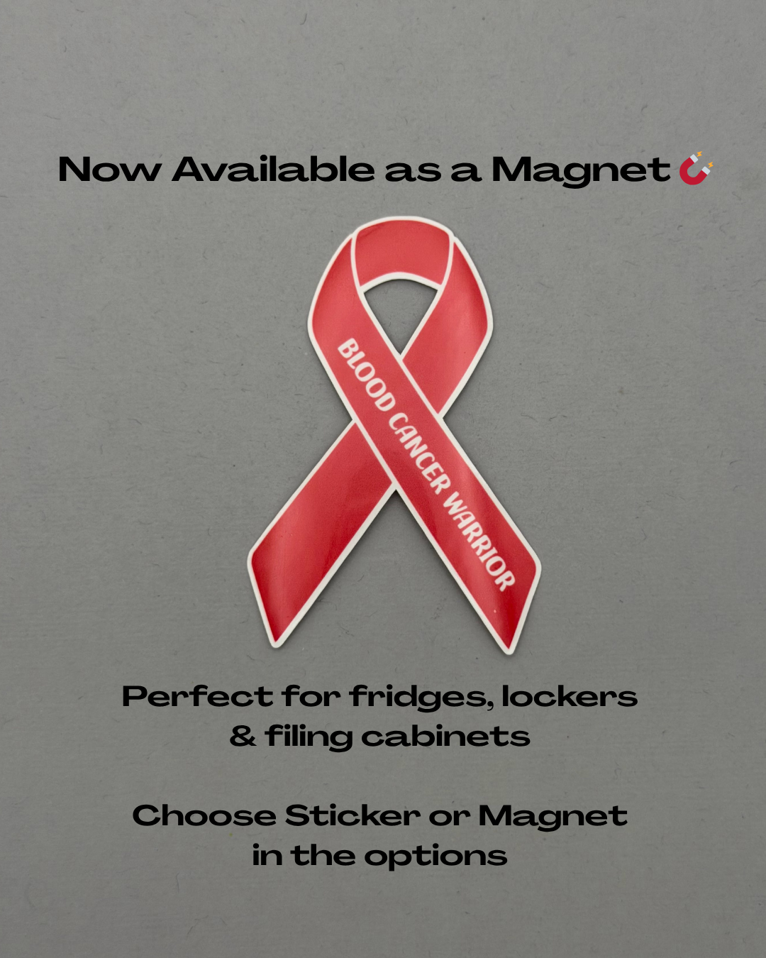 Blood Cancer Warrior Ribbon Sticker or Magnet