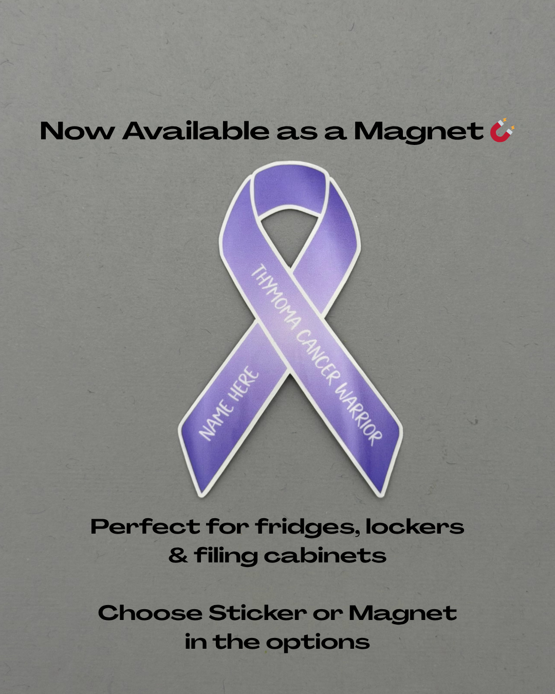 Thymoma Cancer Custom Warrior Sticker or Magnet