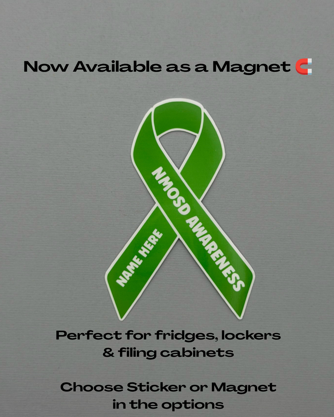 NMOSD Awareness Custom Ribbon Sticker | Neuromyelitis Optica Spectrum Disorder