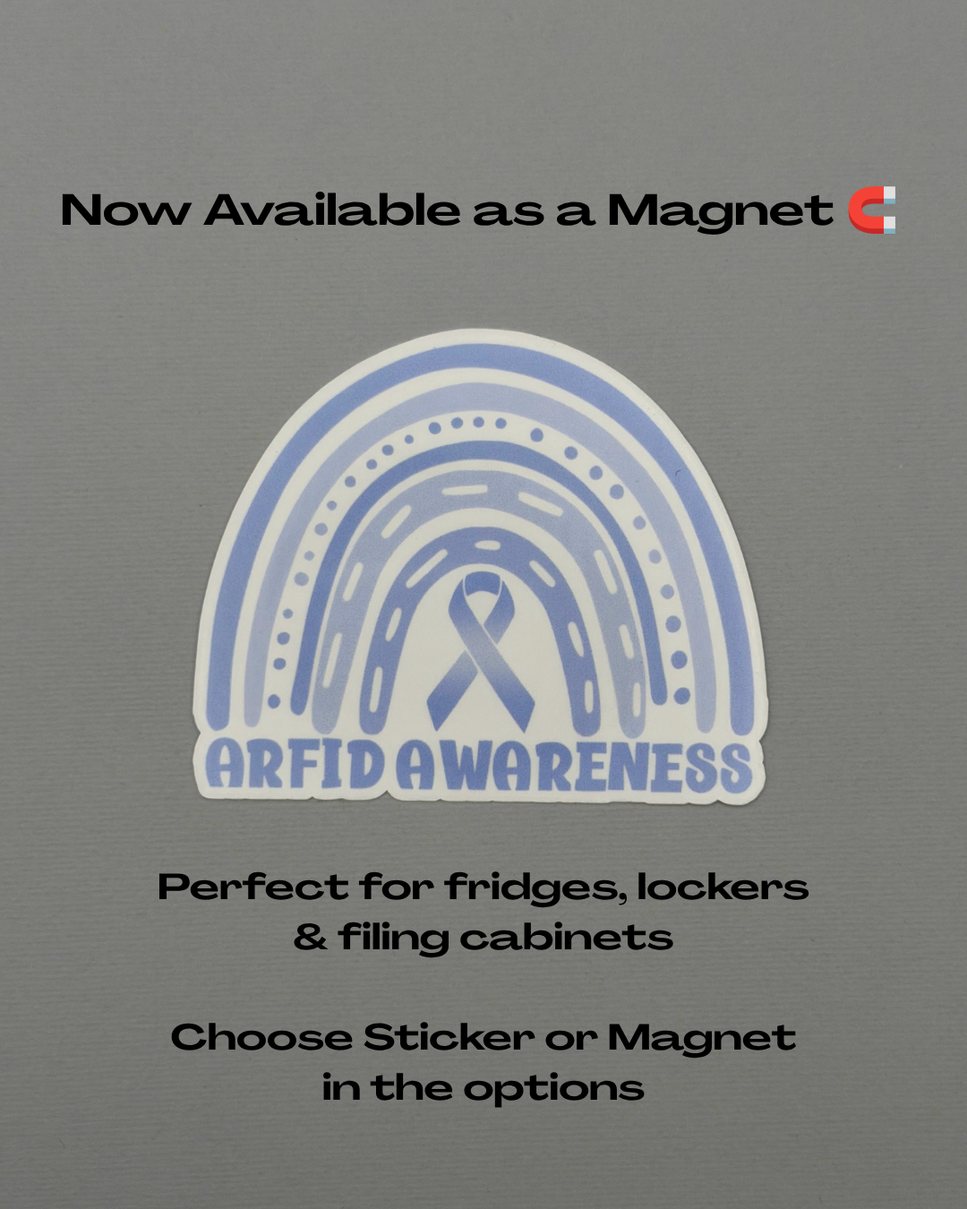 ARFID Awareness Rainbow Sticker or Magnet