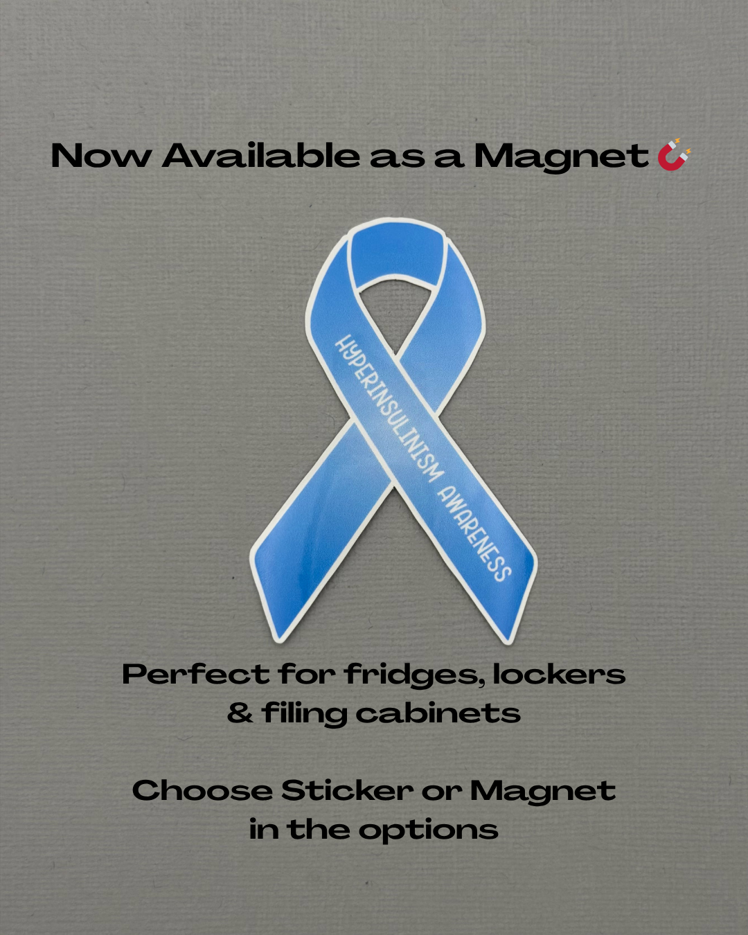 Hyperinsulinism Awareness Ribbon Sticker or Magnet