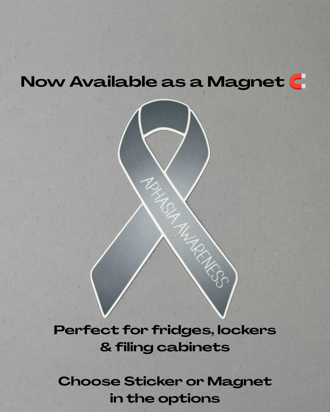Aphasia Awareness Ribbon Sticker or Magnet