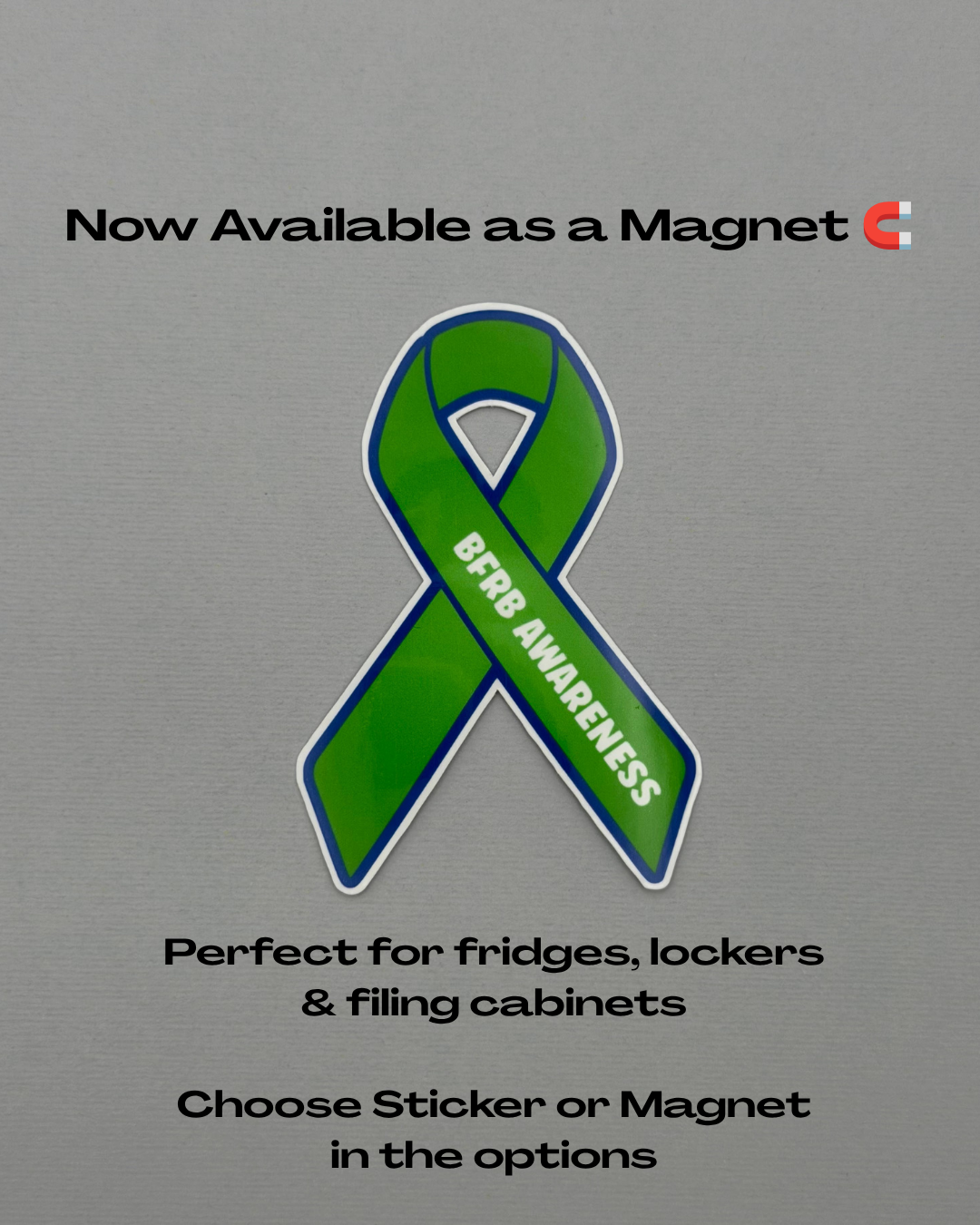BFRB Awareness Ribbon Sticker or Magnet | Body-Focused Repetitive Behaviors