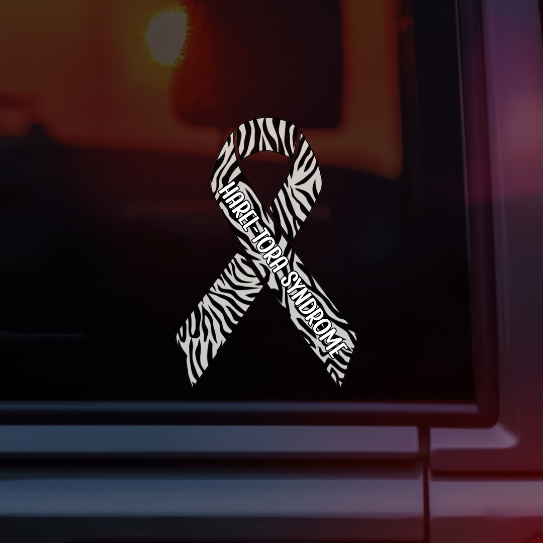 Harel‑Tora Awareness Ribbon Car Decal