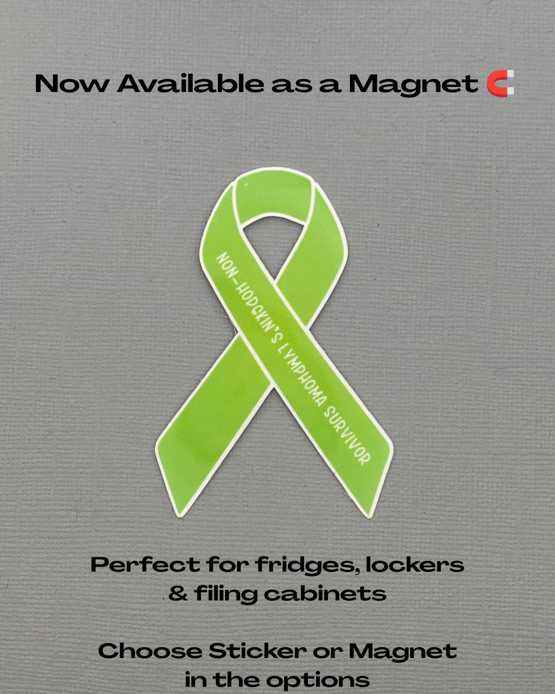 Non-Hodgkin's Lymphoma Survivor Ribbon Sticker or Magnet