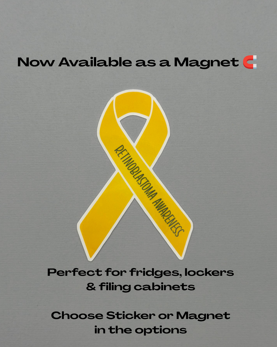 Retinoblastoma Awareness Ribbon Sticker or Magnet