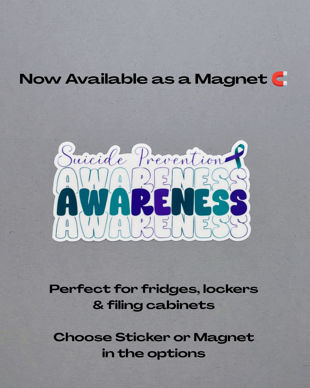 Suicide Prevention Awareness Sticker or Magnet