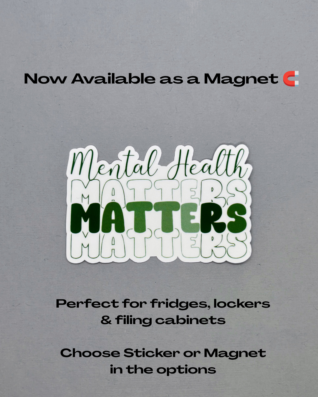 Mental Health Matters Sticker or Magnet