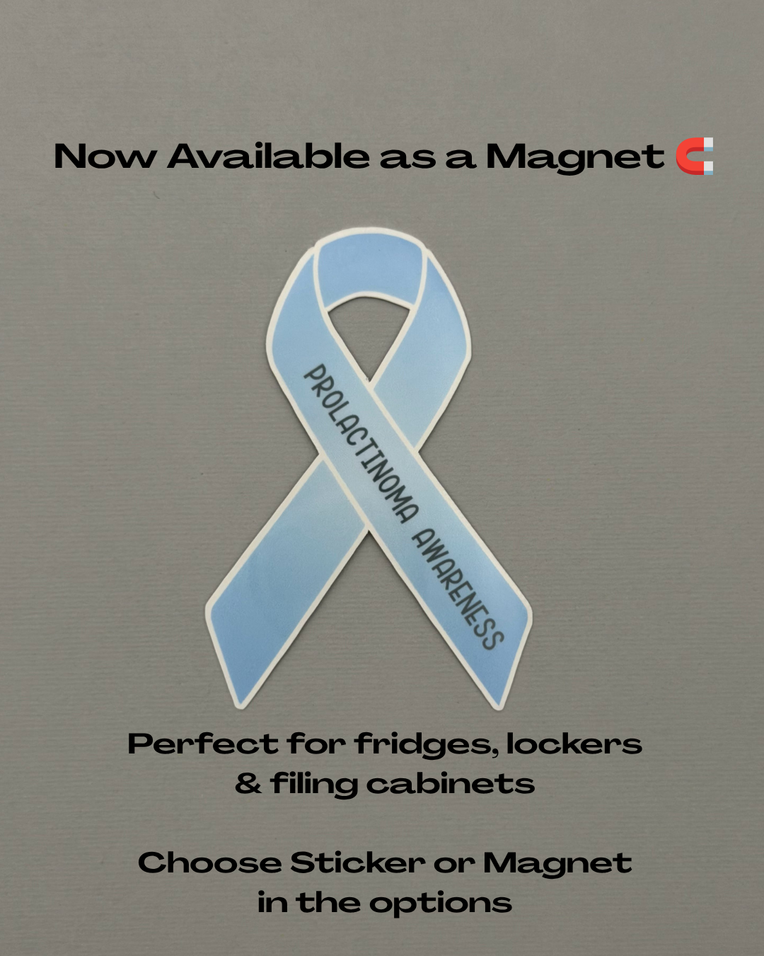Prolactinoma Awareness Ribbon Sticker or Magnet