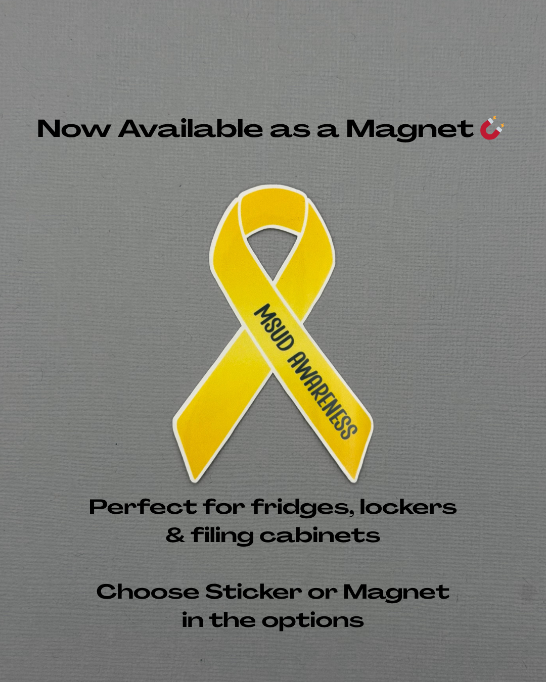 MSUD Awareness Ribbon Sticker or Magnet | Maple Syrup Urine Disease