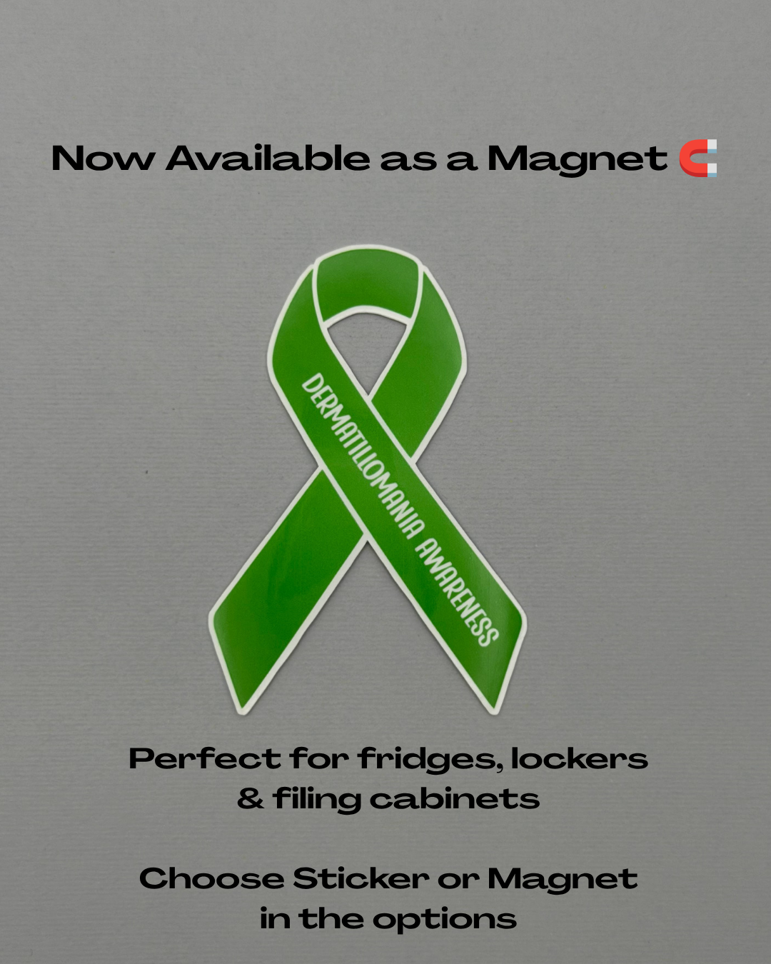 Dermatillomania Awareness Ribbon Sticker or Magnet