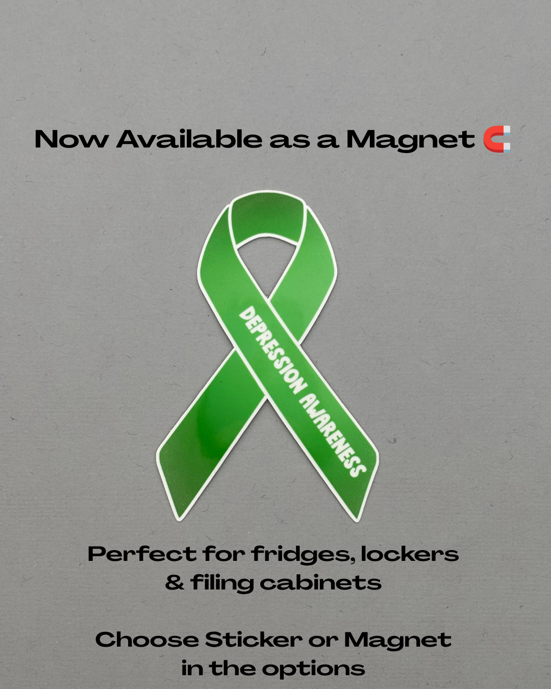 Depression Awareness Ribbon Sticker or Magnet