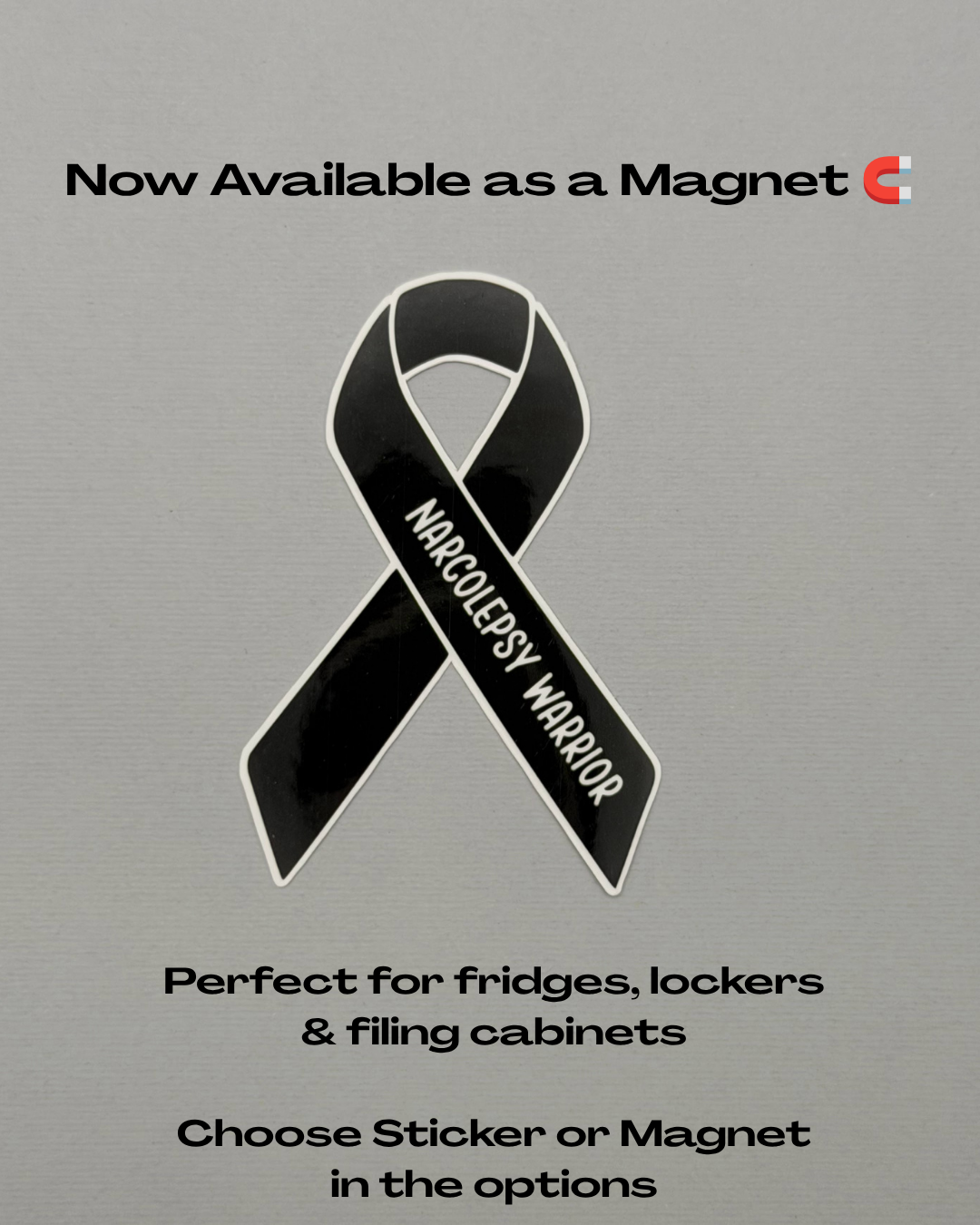Narcolepsy Warrior Ribbon Sticker or Magnet