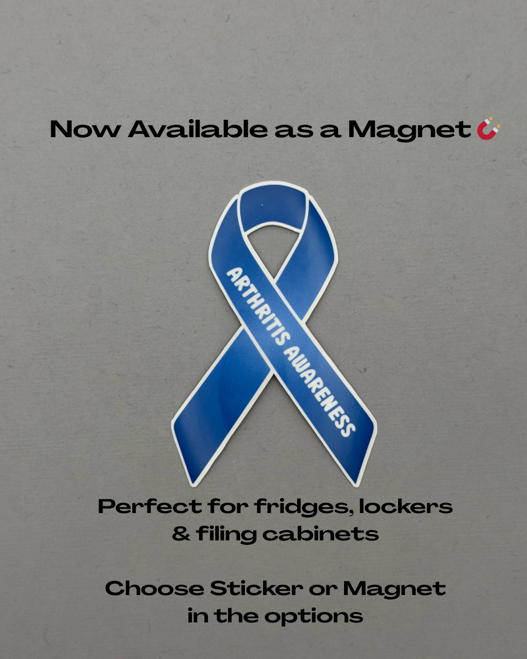 Arthritis Awareness Ribbon Sticker or Magnet