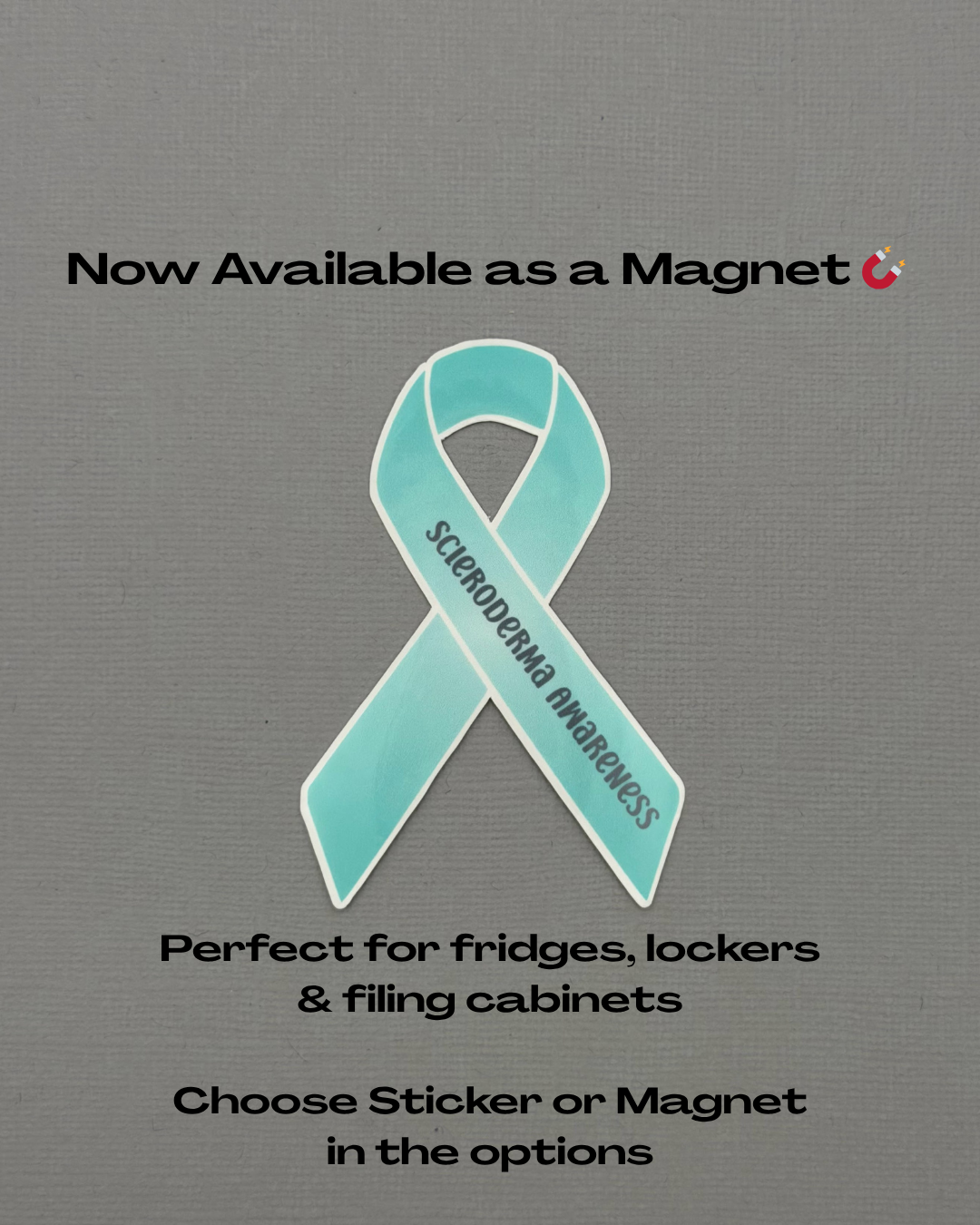 Scleroderma Awareness Ribbon Sticker or Magnet