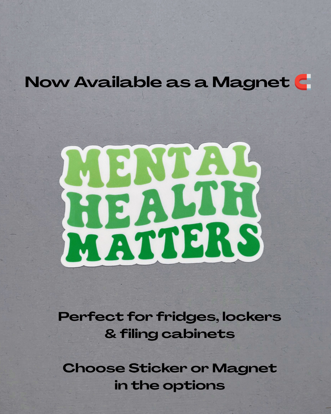 Mental Health Matters Sticker or Magnet