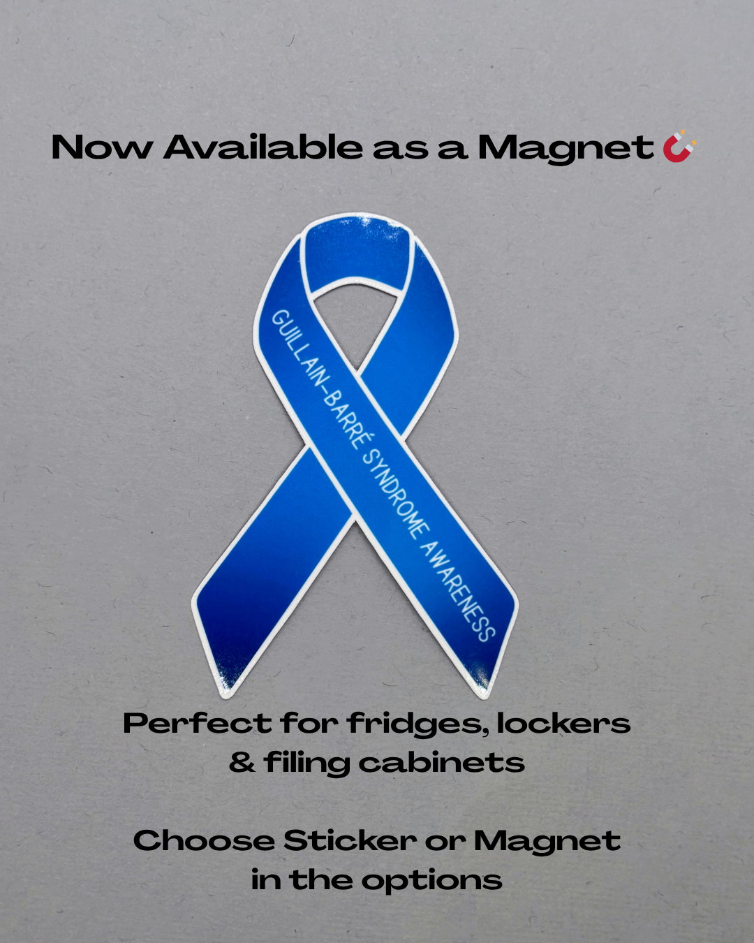 Guillain-Barre Syndrome Awareness Ribbon Sticker or Magnet