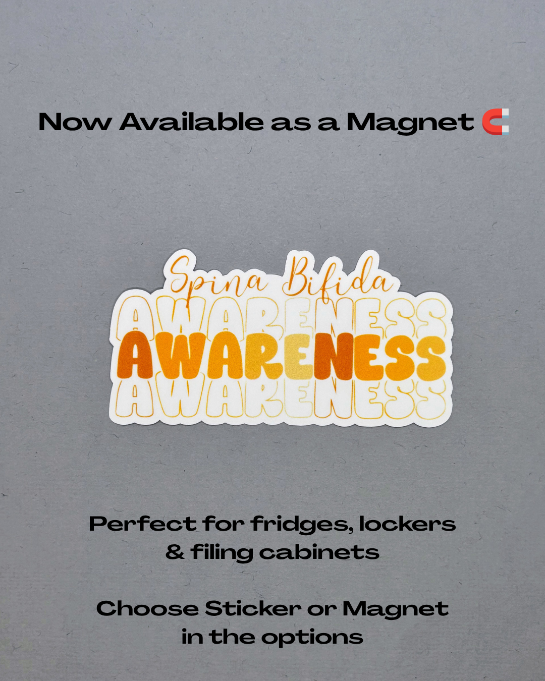 Spina Bifida Awareness Sticker or Magnet