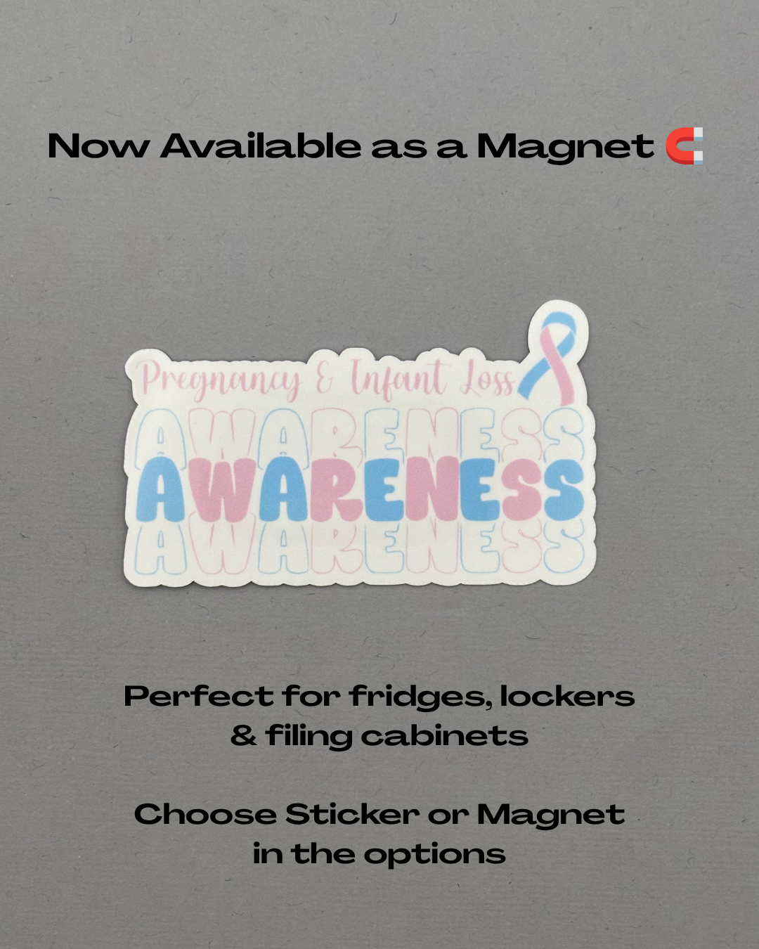 Pregnancy & Infant Loss Awareness Sticker or Magnet