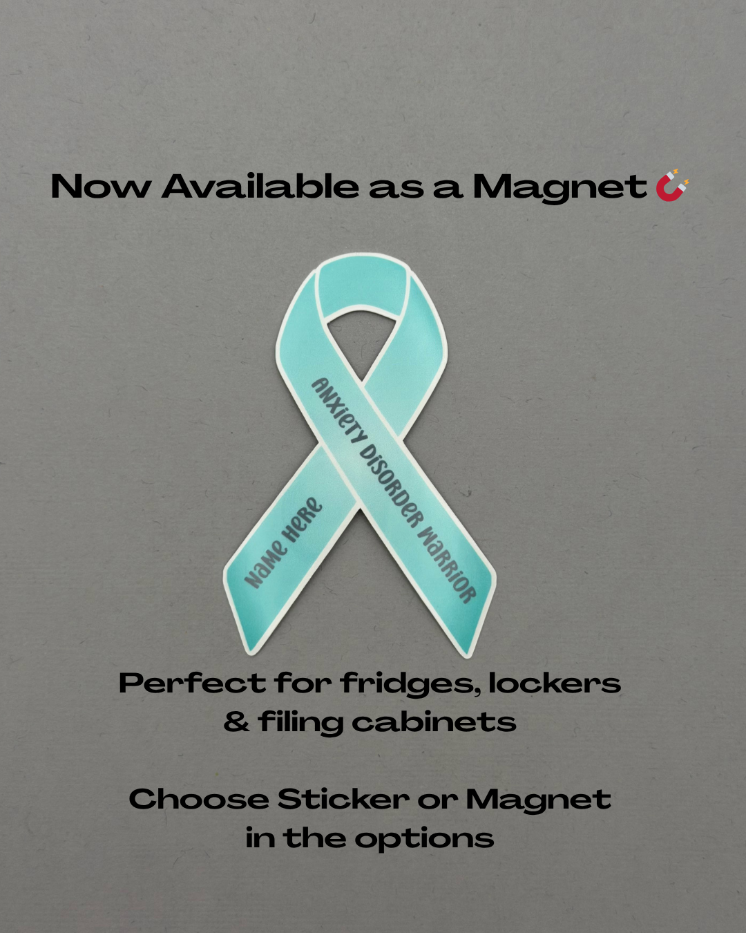 Anxiety Disorder Warrior Custom Sticker or Magnet