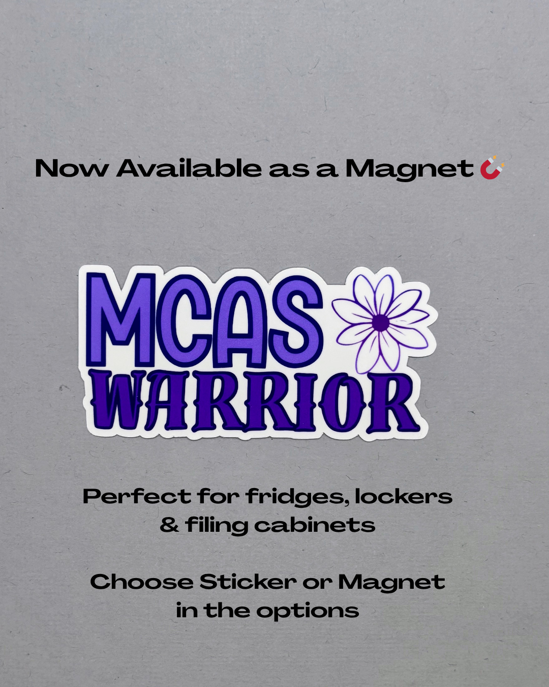 MCAS Warrior Flower Sticker or Magnet